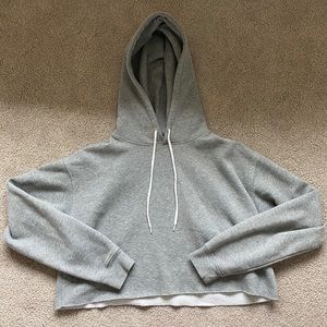 Cropped Gray Hoodie | GIRLS SMALL